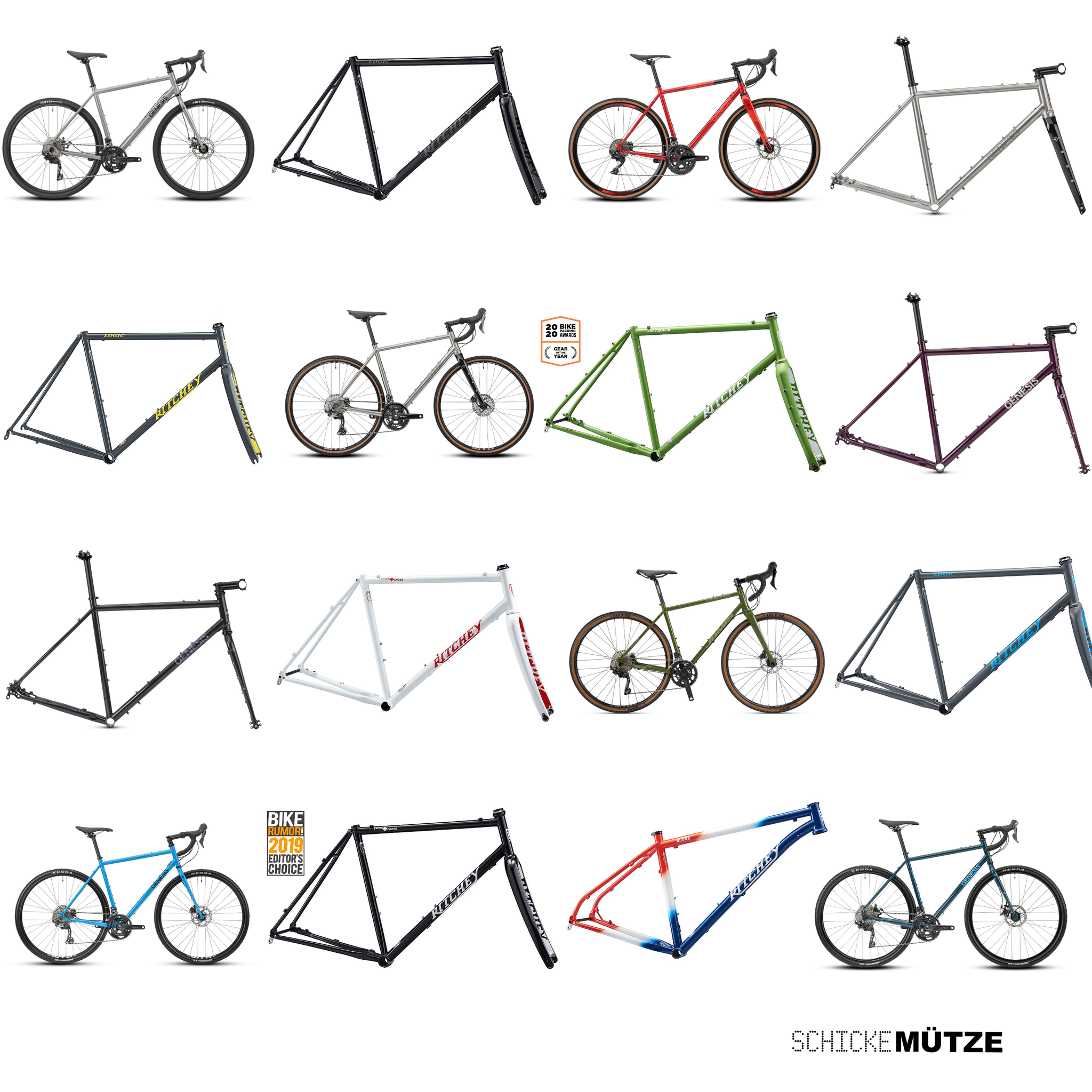 Das große Mützen-Fahrrad-Bilderbuch Teil I – Kompletträder und Rahmensets