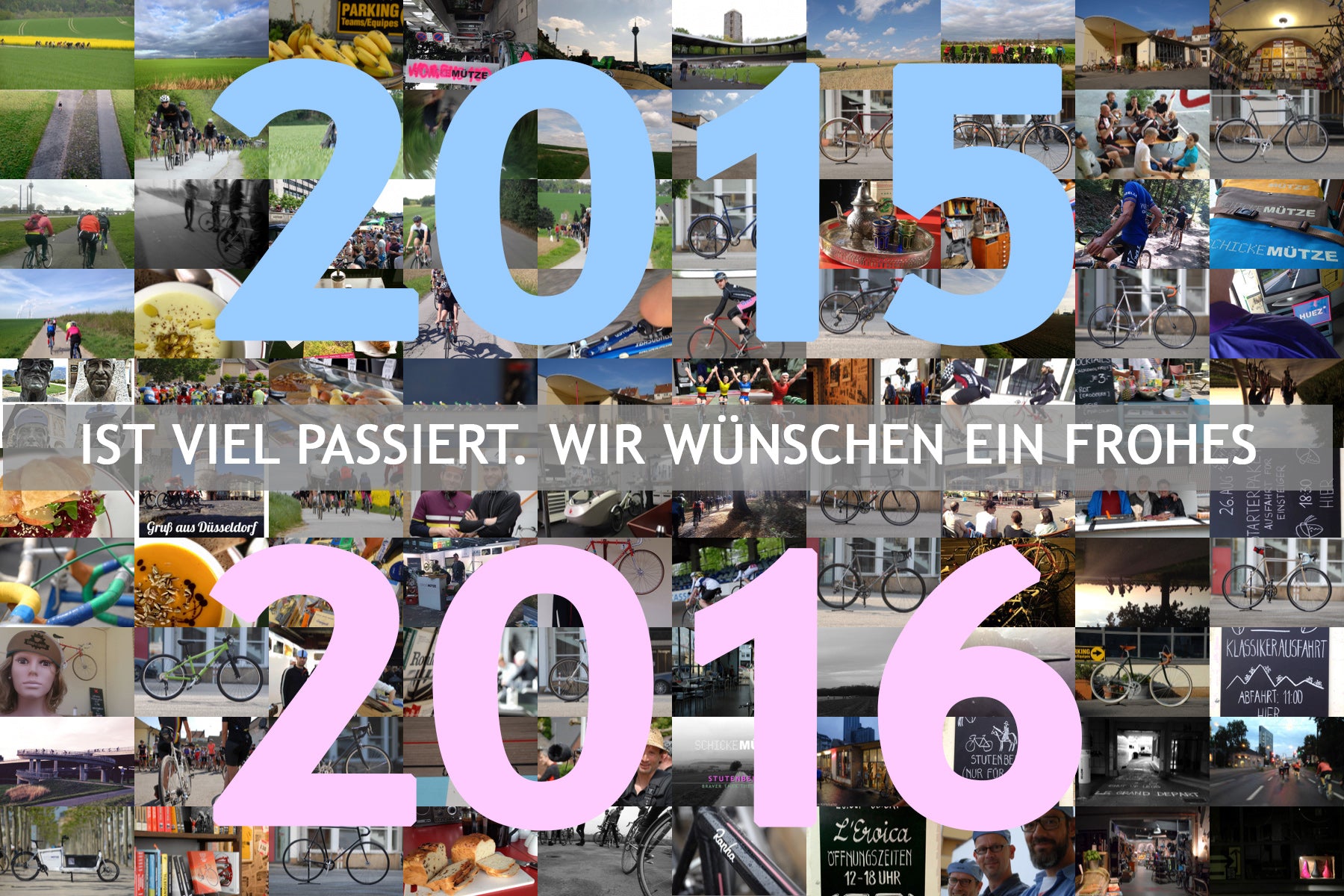 Mach’s gut, 2015. Und herzlich willkommen, 2016.
