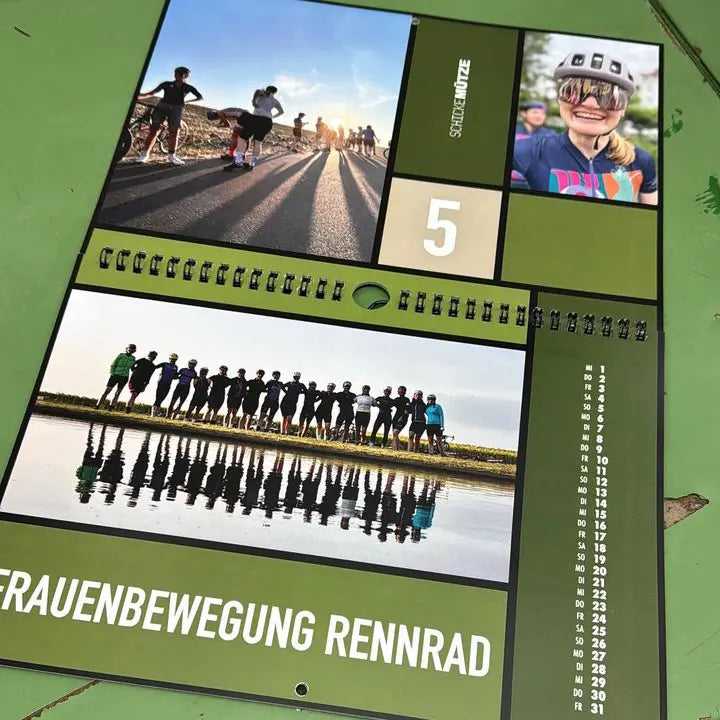 Kalender 2024 Schicke Mütze Düsseldorf Fahrrad Rennrad Gravelbike Frauenbewegung Rennrad